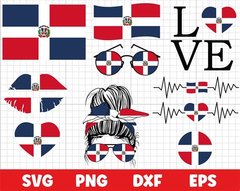 Dominican Republic Svg, Dominican Flag Svg Instant Download - Etsy