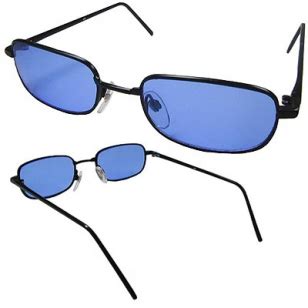 Blue Tinted Black Framed Sunglasses | Bond Lifestyle