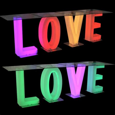 3d Colorful Illuminated Light Up Letters And Modern Lighting Letter Table Led Letter Set - Buy ...