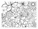 Coloring Book For Adult And Older Children Page With Flowers  sketch template