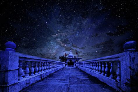 Night Sky Over The Temple Photograph by Trinidad Dreamscape