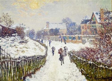 Boulevard Saint-Denis, Argenteuil, in Winter, 1875 - Claude Monet ...