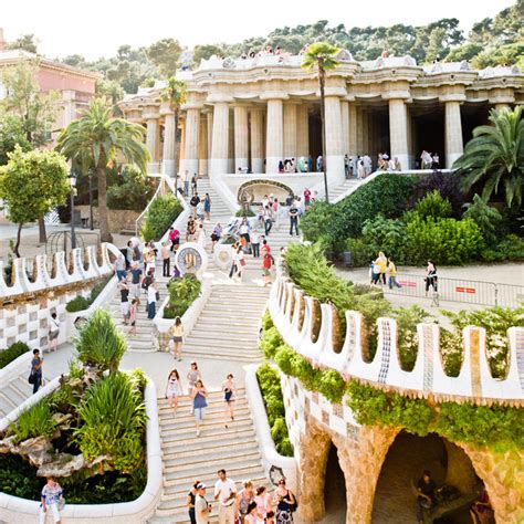 Park Güell: walk through the hallucinating garden from Gaudí's imagination.