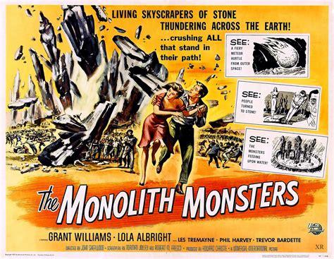 The Monolith Monsters 1956 | Lobby cards, Horror movie posters, Movie monsters