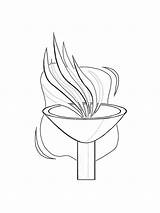 Torch coloring pages sketch template