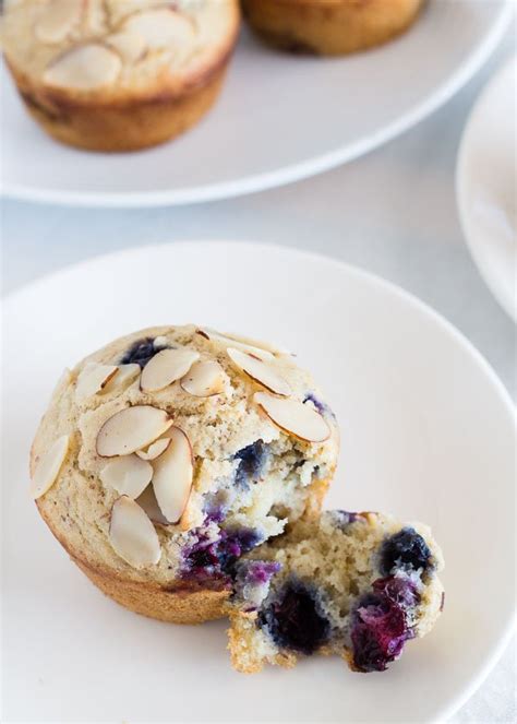 Lemon Almond & Blueberry Muffins – Super Nummy