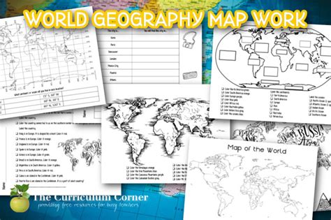 World Geography Map Work - The Curriculum Corner 4-5-6