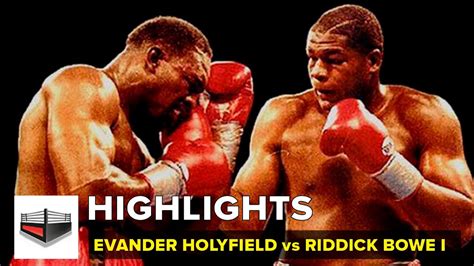 🔴Evander Holyfield vs Riddick Bowe 1. 👊 Highlights - YouTube