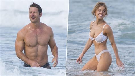 Sydney Sweeney in Sexy White Bikini and a Shirtless Glen Powell Raise Hotness in These Viral BTS ...