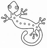 Gecko Coloring Pages  Free Printable For Kids sketch template