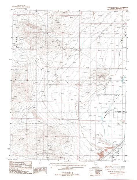 West Of Lovelock topographic map, NV - USGS Topo Quad 40118b5