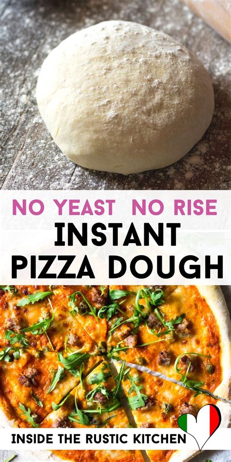 Instant Pizza Dough - No Rise No Yeast | Recipe | Instant pizza dough, Vegan pizza dough, No ...