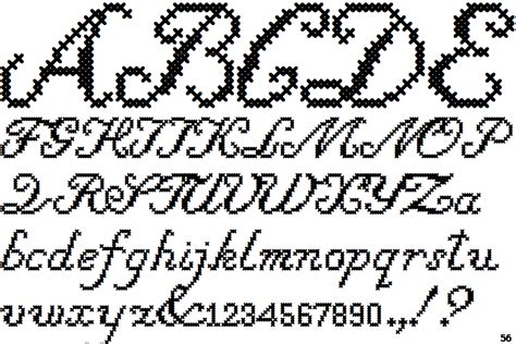 Cross Stitch Cursive | Cross stitch alphabet patterns, Cross stitch ...