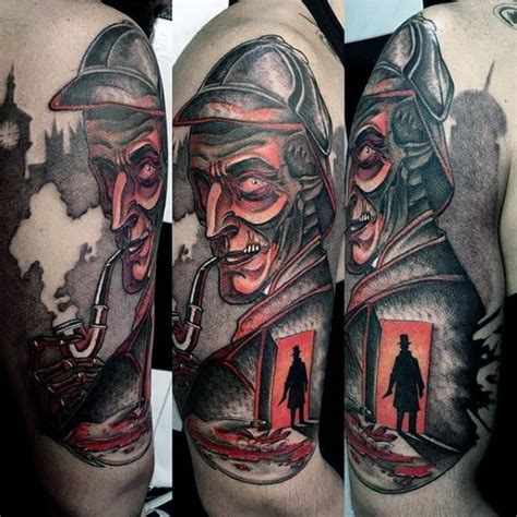 50 Sherlock Holmes Tattoo Designs For Men - Detective Ideas