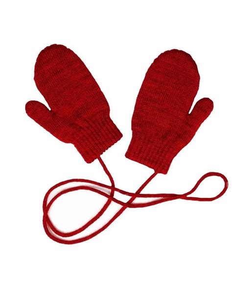 Merino Wool Mittens RED - Diobo