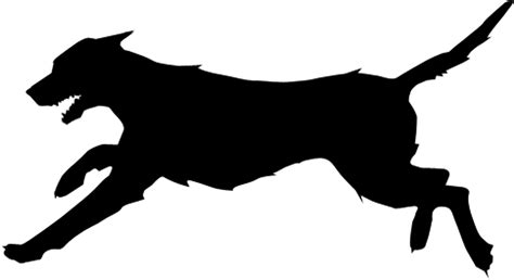 Dog Running Silhouette at GetDrawings | Free download