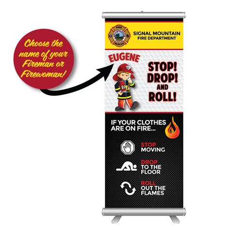 Stop, Drop and Roll Banner - Franklin Products