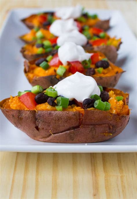 Vegan Loaded Sweet Potato Skins | The Foodie Dietitian | Kara Lydon