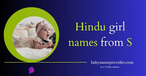 Charming 2024 ᐅ Hindu baby girl names starting with S | New Born Baby - A to Z baby names