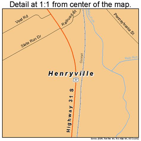 Henryville Indiana Street Map 1833142