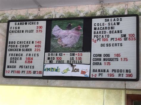 Menu at Dixie Fried Chicken restaurant, Belle Glade, 133 Dr M.L.K. Jr ...