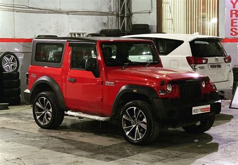 Modified Mahindra Thar Looks Majestic With Huge 20-Inch Rims