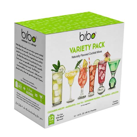 Bibo Cocktail Pouch Mixed Assortment 12 Count-121286 - The Home Depot