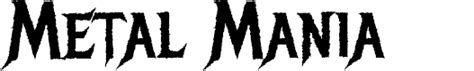 Metal Mania Font | Designed by Open Window