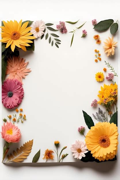 Premium Photo | Top-view floral background photo with plenty of copy space, perfect for website ...