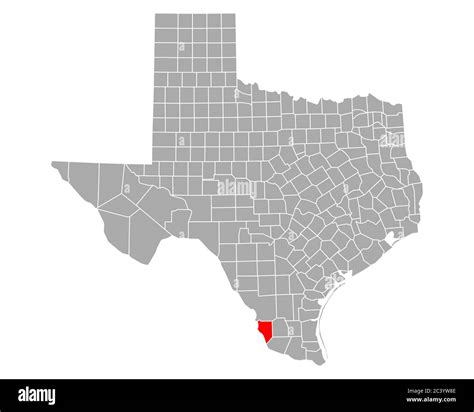 Map of Zapata in Texas Stock Photo - Alamy