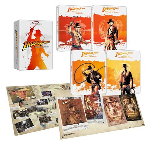 Indiana Jones 4-Movie Collection (4K Blu-ray SteelBooks) [Korea] | Hi-Def Ninja - Pop Culture ...