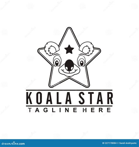 Koala Business Logo Mascot Brand Vector Illustration Stock Vector ...