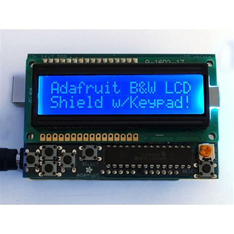 Shield LCD 16 x 2 I2C blue and white for Arduino - Boutique Semageek