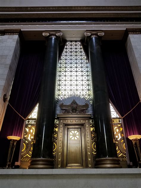 House of the Temple : One of the many ornate doorways into the main Temple room. : freemasonry