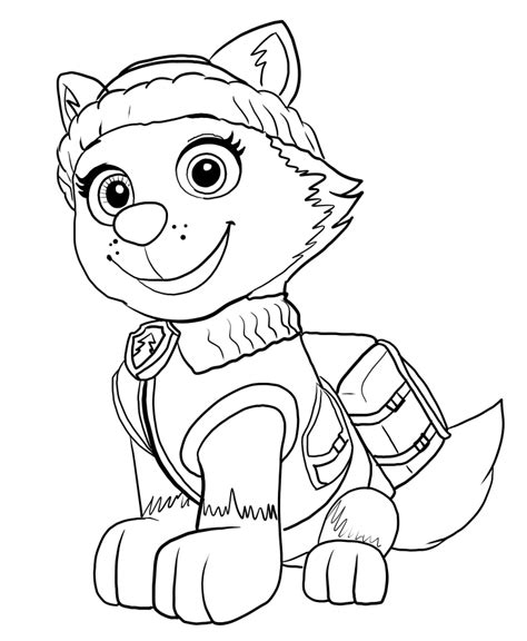 List Of Paw Patrol Skye And Everest Coloring Pages Ideas | Hot Sex Picture