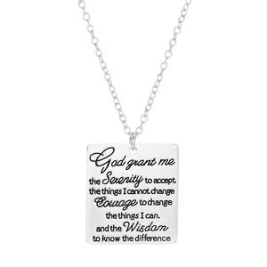 Serenity Prayer Necklace | Christian Accessories