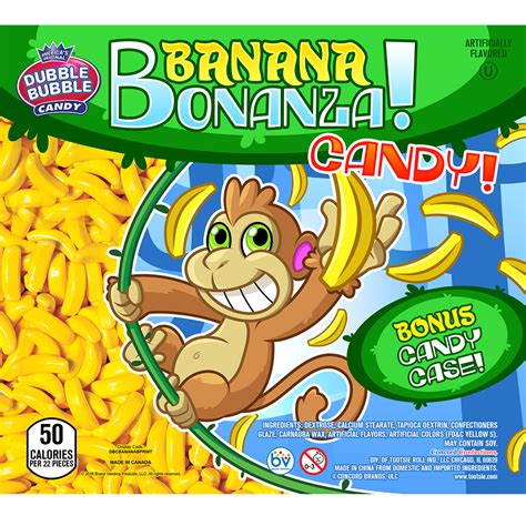 Banana Bonanza – 2″ Candy Printed Display (8″ x 9″) – Brand Vending Products