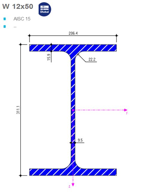 W12X50 Steel Beam Dimensions - The Best Picture Of Beam