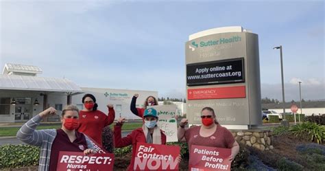 Negotiating Their First-Ever Contract with Sutter Health, Sutter Coast Nurses Push For Safer ...