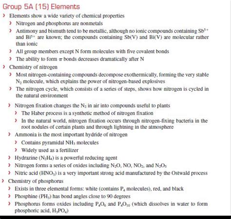 [Solved] The Group 5A (15) elements can form molec | SolutionInn