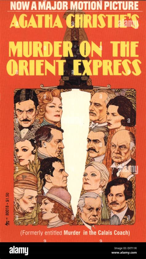 1970s UK Murder On The Orient Express Book Cover Stock Photo - Alamy