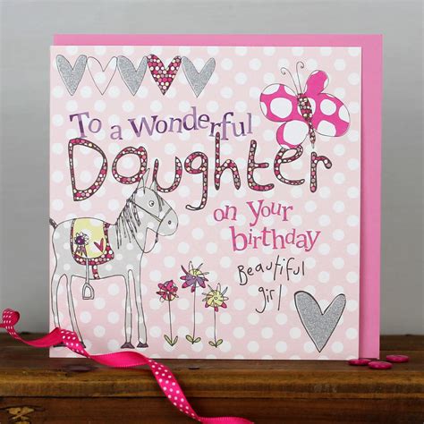 happy birthday daughter card by molly mae | notonthehighstreet.com