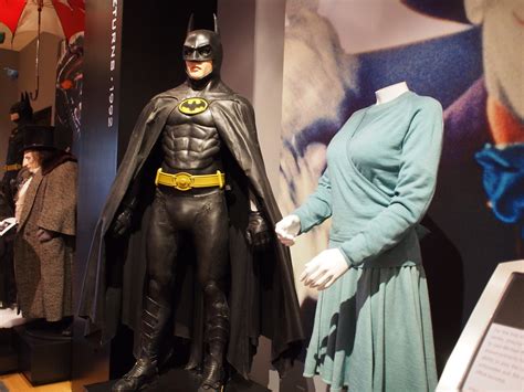 Batman Costume worn by Michael Keaton, Vicki Vale Costume worn by Kim Basinger & Penguin Costume ...