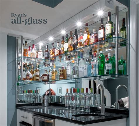 Картинки по запросу mirror glass shelves | Home bar designs, Modern ...