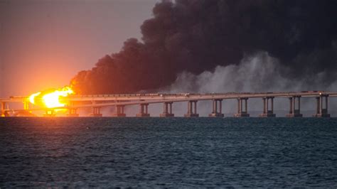 Day after massive Crimea bridge blast, traffic resumes on key link to Moscow | World News ...