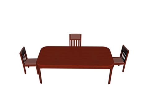 Wooden Dining Table With Simple Chairs Metal, Conference Table, Metal, Seating PNG Transparent ...