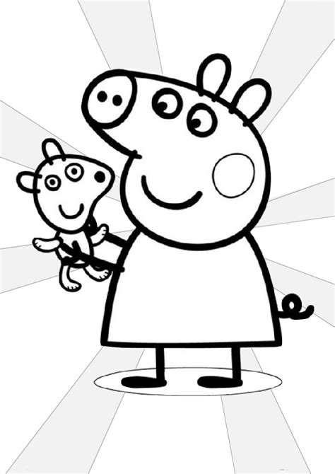 Easy to Draw and Color Peppa Pig Coloring Pages - Print Color Craft