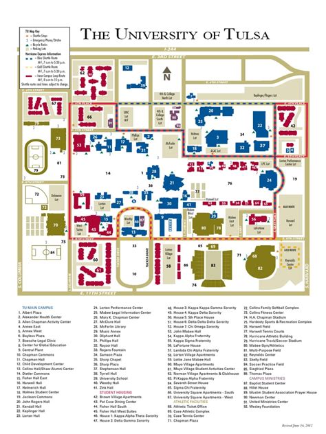 University of Tulsa Campus Map | PDF | Fraternities And Sororities