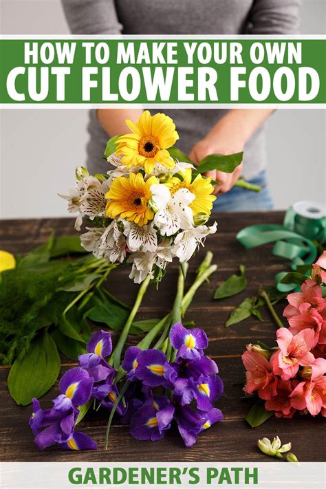 How to Make Your Own Fresh Cut Flower Food | Gardener’s Path