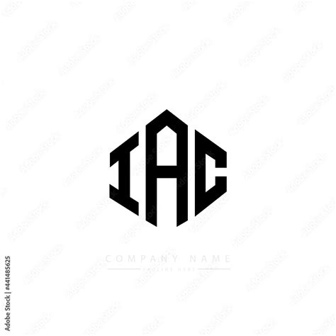 IAC letter logo design with polygon shape. IAC polygon logo monogram ...